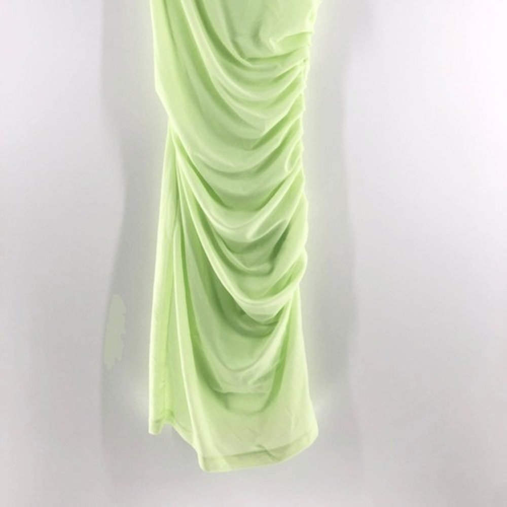 Helmut Lang Twist Sheath Dress Electric Yellow XS - Picture 5 of 9